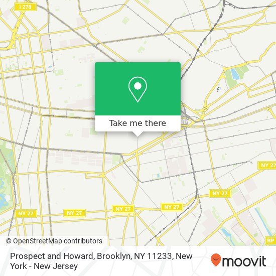 Mapa de Prospect and Howard, Brooklyn, NY 11233