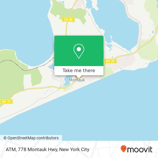 ATM, 778 Montauk Hwy map