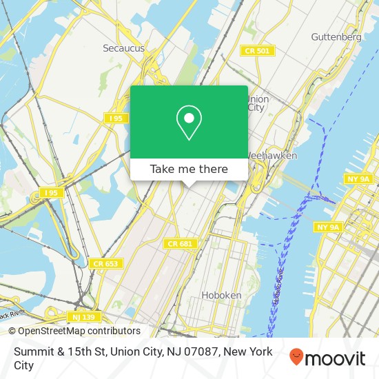 Summit & 15th St, Union City, NJ 07087 map