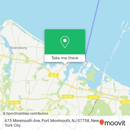 675 Monmouth Ave, Port Monmouth, NJ 07758 map