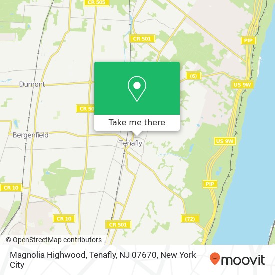 Magnolia Highwood, Tenafly, NJ 07670 map