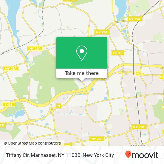 Mapa de Tiffany Cir, Manhasset, NY 11030