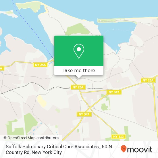 Mapa de Suffolk Pulmonary Critical Care Associates,, 60 N Country Rd