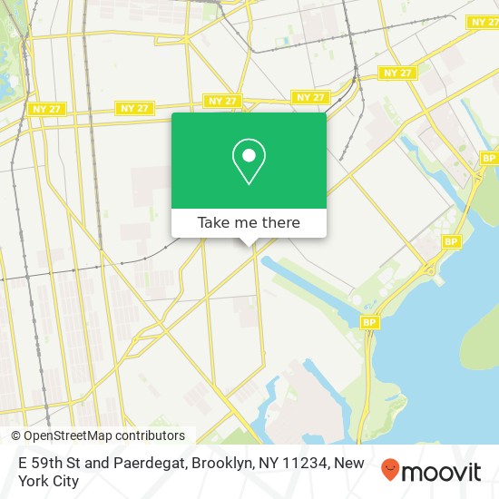 E 59th St and Paerdegat, Brooklyn, NY 11234 map