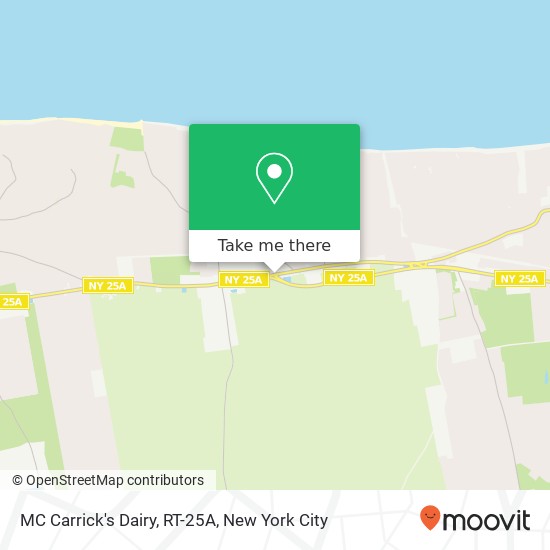 MC Carrick's Dairy, RT-25A map