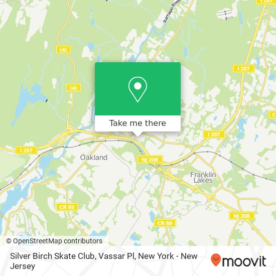 Mapa de Silver Birch Skate Club, Vassar Pl