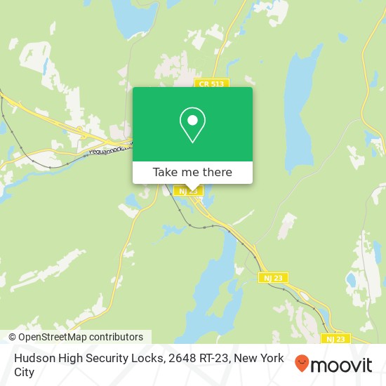 Hudson High Security Locks, 2648 RT-23 map