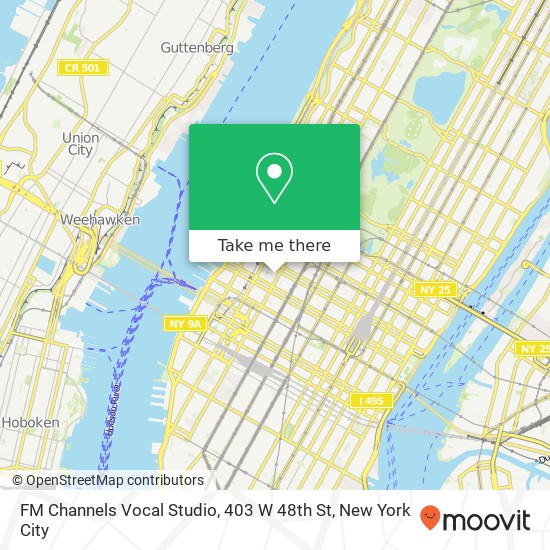 FM Channels Vocal Studio, 403 W 48th St map