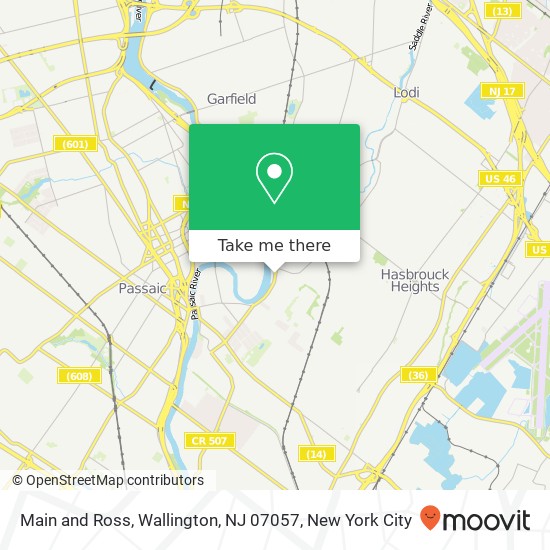 Mapa de Main and Ross, Wallington, NJ 07057