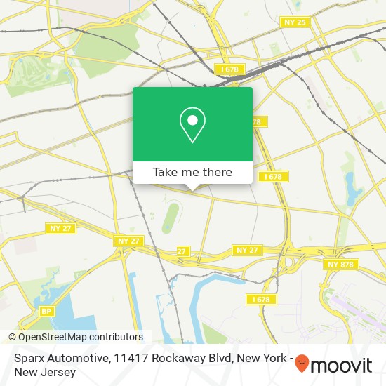 Mapa de Sparx Automotive, 11417 Rockaway Blvd