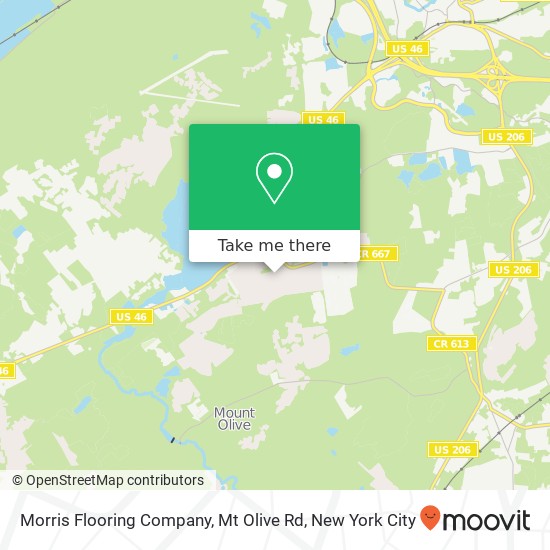 Mapa de Morris Flooring Company, Mt Olive Rd