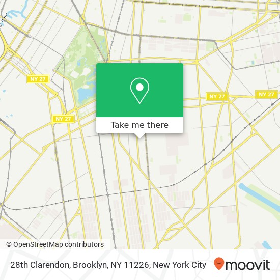 Mapa de 28th Clarendon, Brooklyn, NY 11226