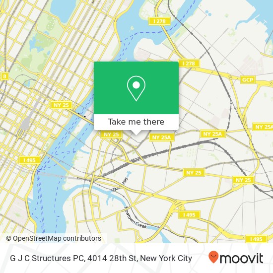 Mapa de G J C Structures PC, 4014 28th St