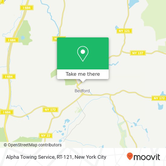 Mapa de Alpha Towing Service, RT-121