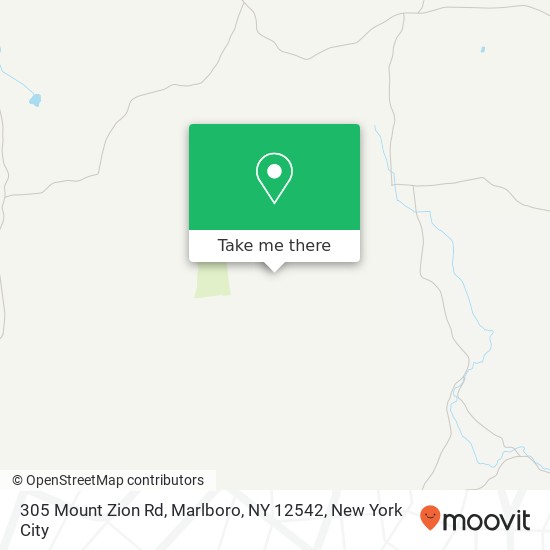 Mapa de 305 Mount Zion Rd, Marlboro, NY 12542