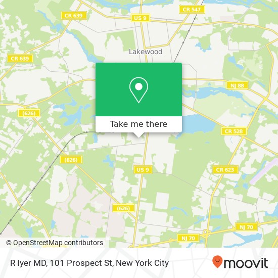 R Iyer MD, 101 Prospect St map