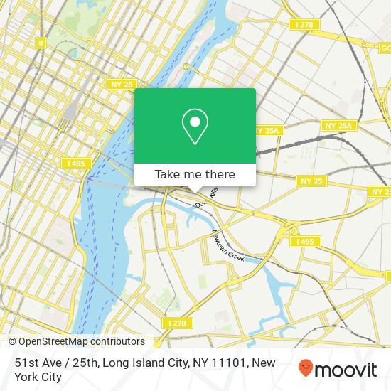 51st Ave / 25th, Long Island City, NY 11101 map