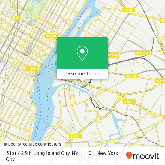 51st / 25th, Long Island City, NY 11101 map