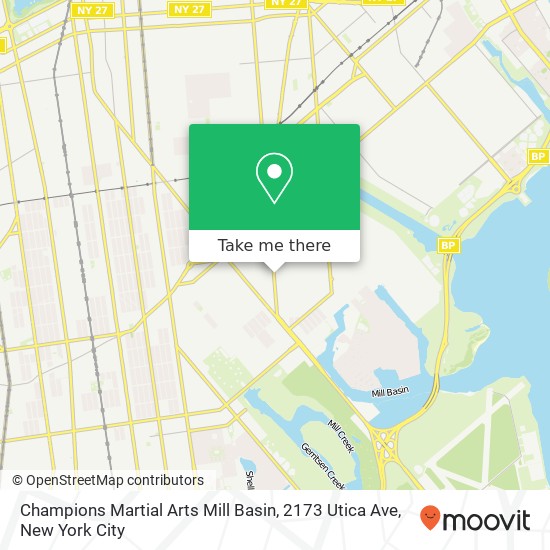 Mapa de Champions Martial Arts Mill Basin, 2173 Utica Ave