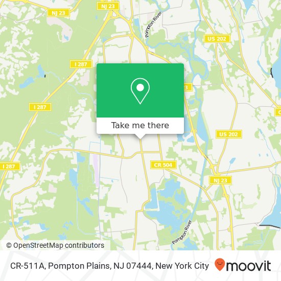 CR-511A, Pompton Plains, NJ 07444 map