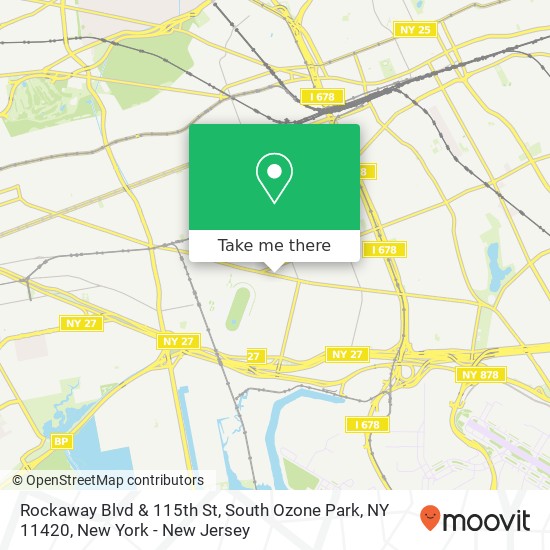 Mapa de Rockaway Blvd & 115th St, South Ozone Park, NY 11420