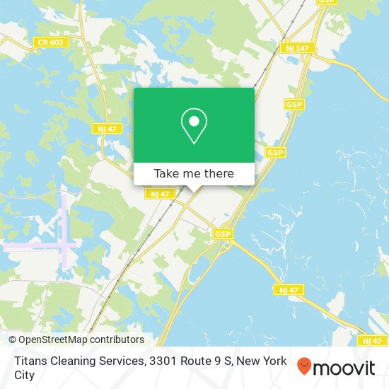 Titans Cleaning Services, 3301 Route 9 S map