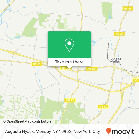 Augusta Nyack, Monsey, NY 10952 map