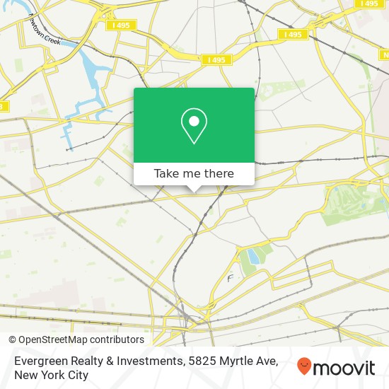 Evergreen Realty & Investments, 5825 Myrtle Ave map