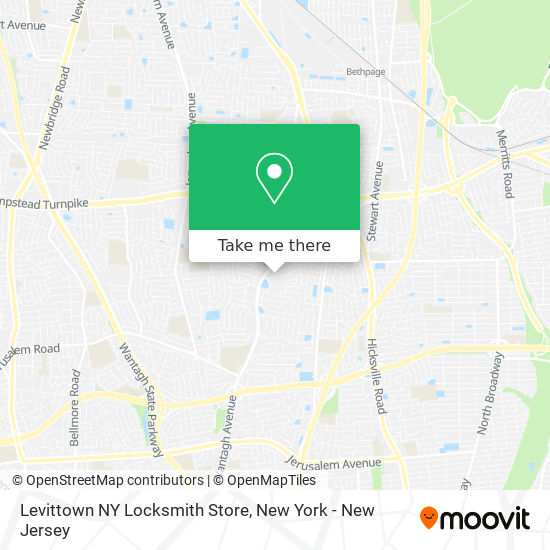 Mapa de Levittown NY Locksmith Store