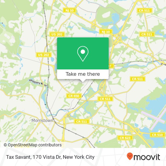 Mapa de Tax Savant, 170 Vista Dr