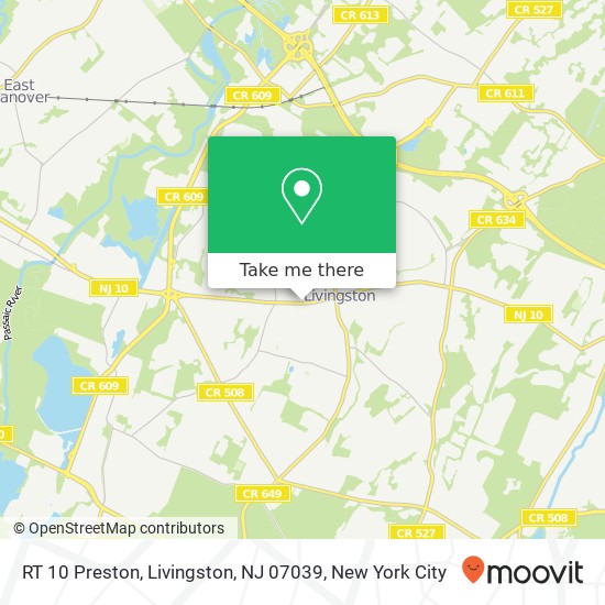 RT 10 Preston, Livingston, NJ 07039 map