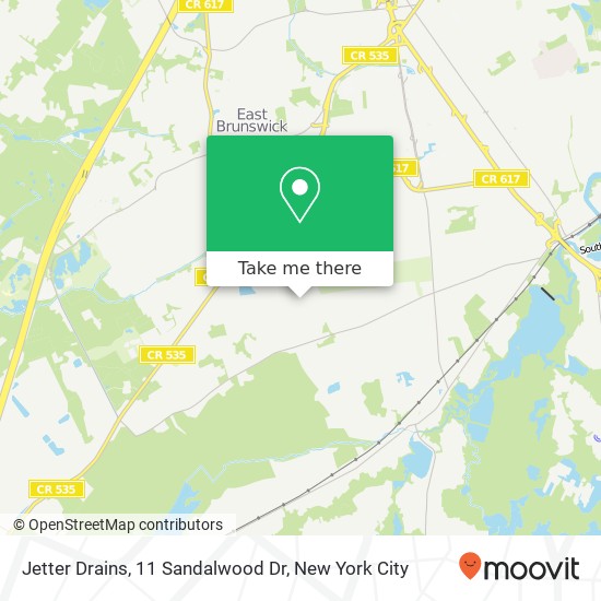Jetter Drains, 11 Sandalwood Dr map