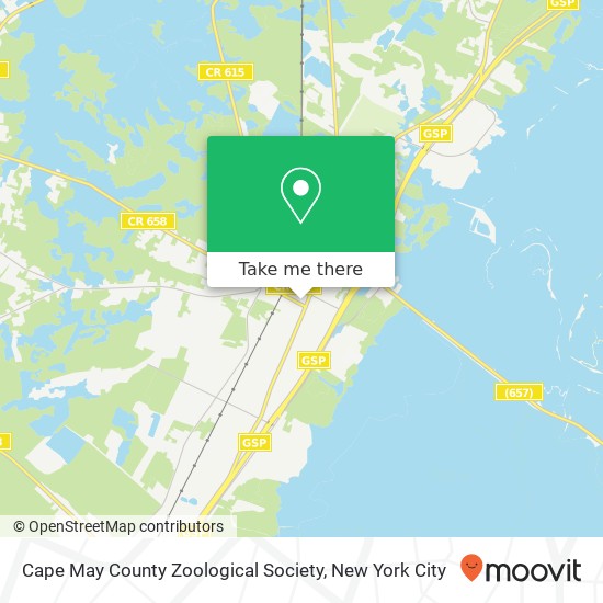 Cape May County Zoological Society map