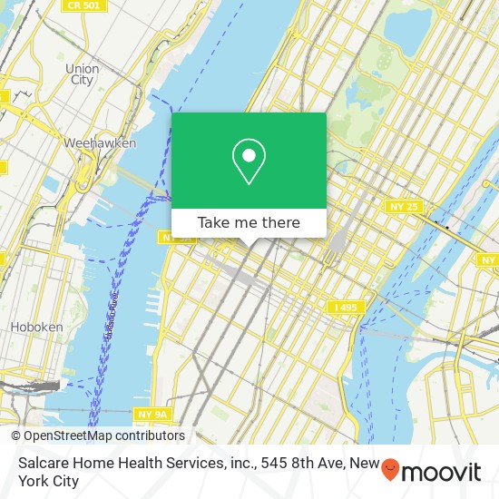 Salcare Home Health Services, inc., 545 8th Ave map