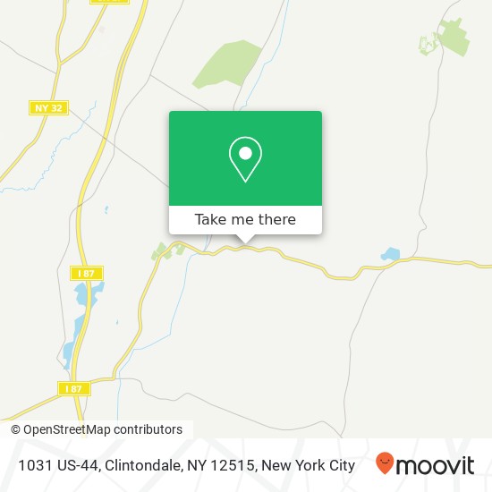 Mapa de 1031 US-44, Clintondale, NY 12515