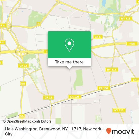 Mapa de Hale Washington, Brentwood, NY 11717
