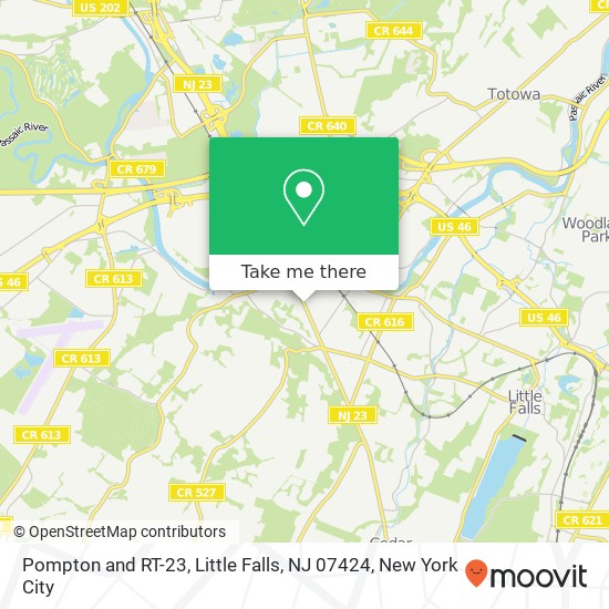 Mapa de Pompton and RT-23, Little Falls, NJ 07424