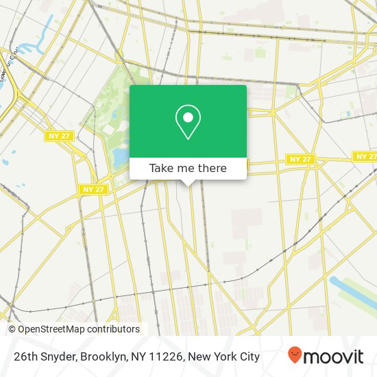 26th Snyder, Brooklyn, NY 11226 map