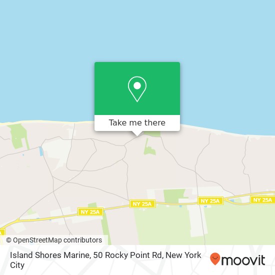 Mapa de Island Shores Marine, 50 Rocky Point Rd