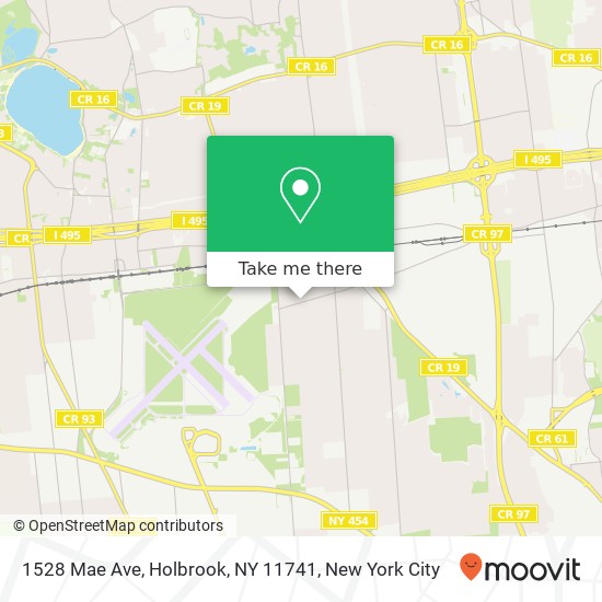 1528 Mae Ave, Holbrook, NY 11741 map
