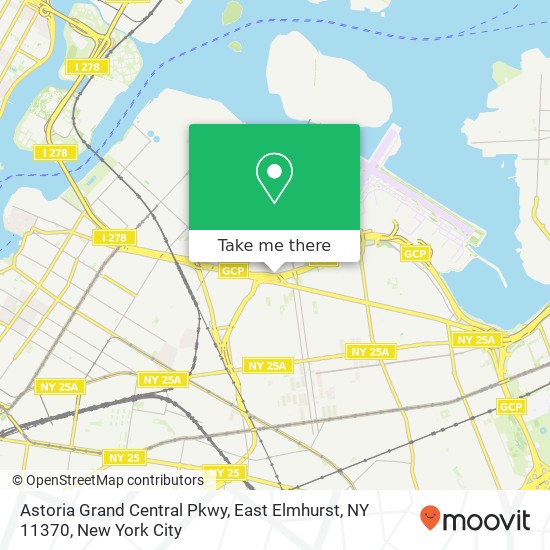 Mapa de Astoria Grand Central Pkwy, East Elmhurst, NY 11370