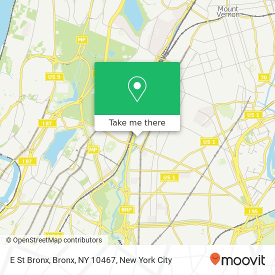 E St Bronx, Bronx, NY 10467 map