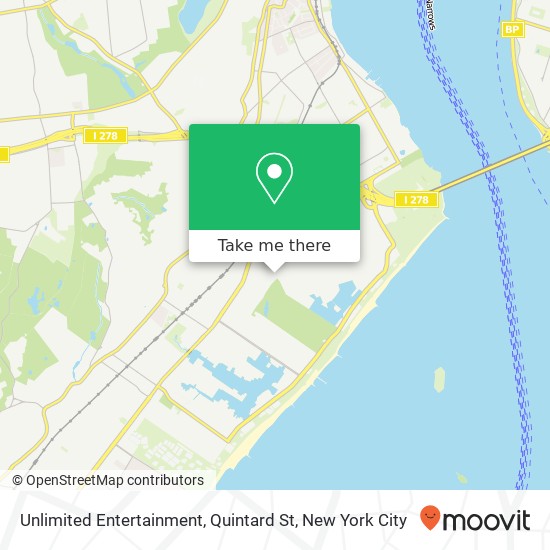 Mapa de Unlimited Entertainment, Quintard St