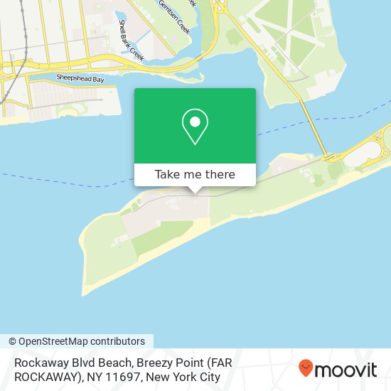 Rockaway Blvd Beach, Breezy Point (FAR ROCKAWAY), NY 11697 map