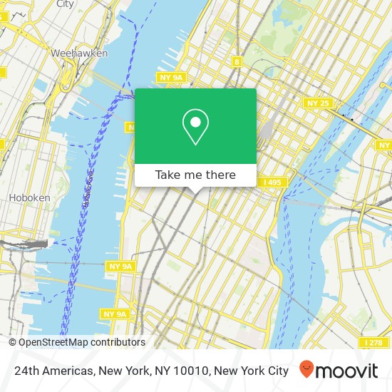 Mapa de 24th Americas, New York, NY 10010