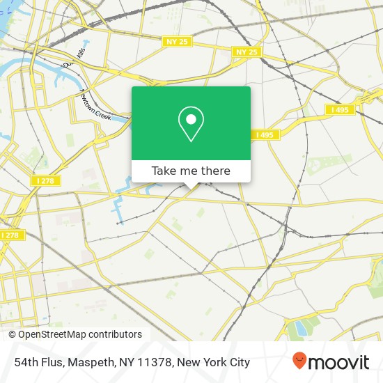 54th Flus, Maspeth, NY 11378 map