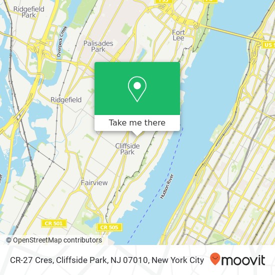 CR-27 Cres, Cliffside Park, NJ 07010 map