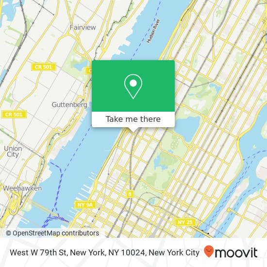 West W 79th St, New York, NY 10024 map