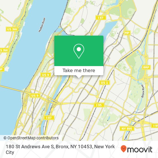 180 St Andrews Ave S, Bronx, NY 10453 map