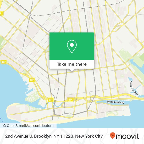 2nd Avenue U, Brooklyn, NY 11223 map